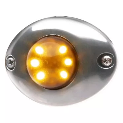 Whelen Vertex Super-LED Surface Mount Flange Chrome LED Hideaway Strobe Light • $30.23