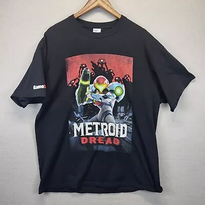 Metroid Dread Shirt Adult XL Game Stop Exclusive Promo Nintendo Switch Rare Mens • $18.95