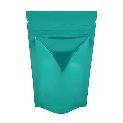 £201.45 • Buy Turquoise Shiny Stand Up Pouches Heat Seal Foil Zip Lock Bag Grade Myler Bag