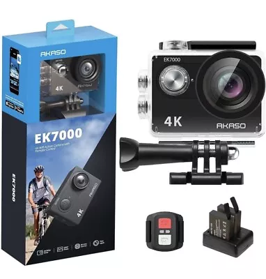 AKASO EK7000 4K30FPS 20MP Action Camera Ultra HD Underwater Camera 170 Degree • $49.99