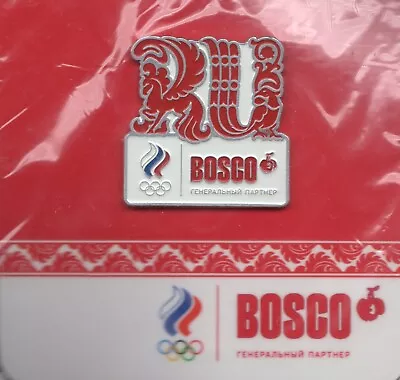 Sochi 2014 Olympic Games. Sponsor Pin. Bosco. Ru. Russia • $31