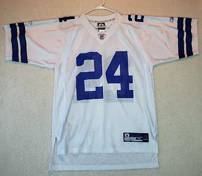 Vintage Marion Barber Reebok Dallas Cowboys #24 NFL Equipment Jersey Medium NICE • $24.99