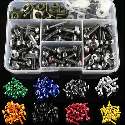 Alloy Complete Fairing Bolt Kit Bodywork Screws Fit For Kawasaki ZX-6E 1993 1994 • $20.29