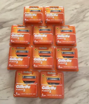 $90 • Buy Gillette Fusion 40 Razor Blades (4 X 10 Cartridges) + FREE BONUS/GIFT