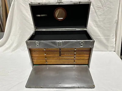 1940's STAR 7 Wood Drawer Machinist Tool Chest With Metal Casing Steampunk • $495