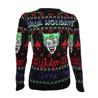 DC Comics Joker - HaHa Holidays Unisex Knitted Jumper Small - Small  - K777z • $40.48