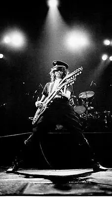 $13 • Buy Led Zeppelin Jimmy Page Gibson Sg Guitar Wwii German Cap Concert Photo Poster
