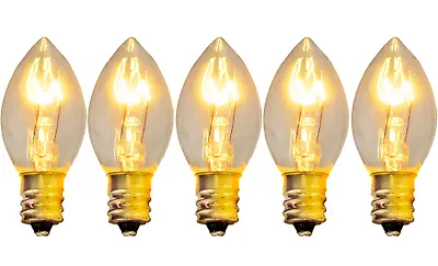 C-9 Clear Steady Bulbs - Brand New 1 Box Of 25 C9 Clear Translucent Steady Bulbs • $16.99