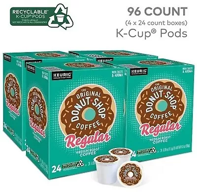 96 The Original Donut Shop Keurig K-Cup Pods Coffee 4 Boxes Of 24 09/2024 • $39.95