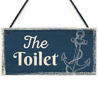 The Toilet Nautical Theme Bathroom Decorations Toilet Accessories Shabby Chic • £3.99