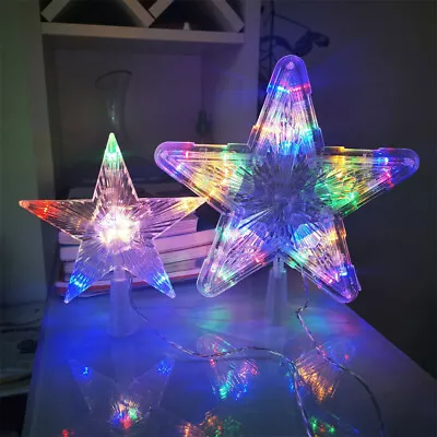 Christmas Tree Five-pointed Star LED Lights Christmas Decoration For Xmas Tree • $12.56