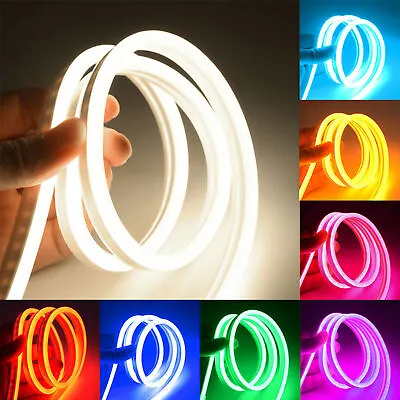 12V LED Strip Neon Flex Rope Sign Light Waterproof Flexible Outdoor Lighting UK • £5.99