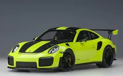 Porsche 911 (991.2) GT2 RS Weissach Package Acid Green In 1:18 Scale By AUTOart • $176.18