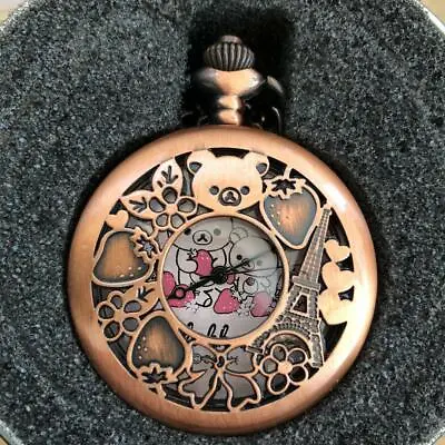 Rilakkuma Pocket Watch La Fraise Paris Strawberry Prize San-x Japan Import Used  • $98