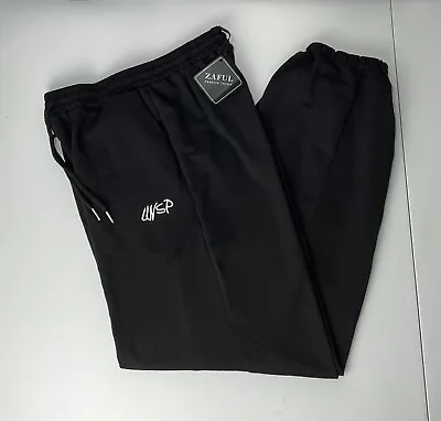 $10.97 • Buy ❤️ Zaful Joggers Size XL 14 UK / 10 US Black L26 Forever Young Womens Pants New
