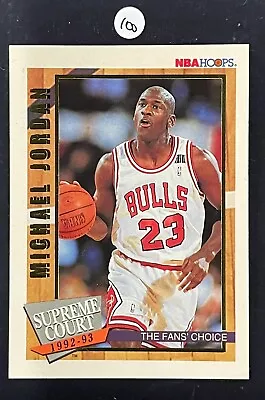 1992-93 NBA Hoops - Supreme Court - Michael Jordan - #SC1 - MVP - HOF - NM-MT • $3.24