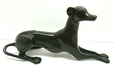 £43.35 • Buy Metal Greyhound Whippet Sculpture Figurine 10 1/2  Long