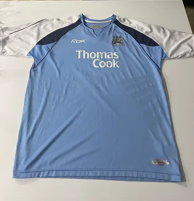 Manchester City 2006-07 Reebok  XL Home Shirt Genuine • £37.50