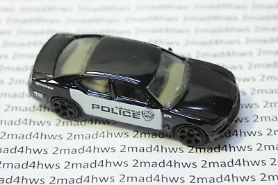 2008 Matchbox Black Loose DODGE CHARGER Police AUBURN HILLS #50 • $4.99