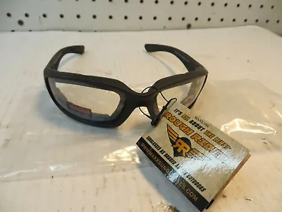 MAXX Brand Clear Tint Motorcycle Sun Glasses With Foam Face Guards • $9