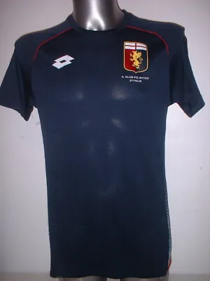 Genoa Medium Lotto Football Soccer Shirt Jersey Maglia Italy Training • £29.99