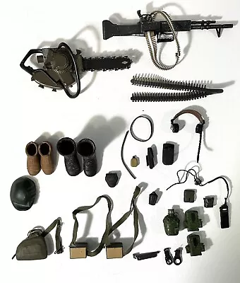 1:6 GI Joe Loose Accessories M60 Machine Gun Chainsaw Boots Vietnam • $24.95