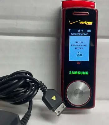 Samsung Juke SCH-U470 - Red ( Verizon ) Rare Swivel MP3 Phone - Bundled • $74.95