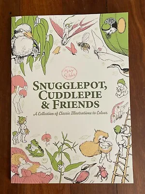 May Gibbs Snugglepot Cuddlepie & Friends Classic Illustrations To Colour UNUSED • $9.49