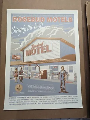 Schitt's Creek Rosebud Motel Poster Variant Bottleneck Mark Englert • $97.31
