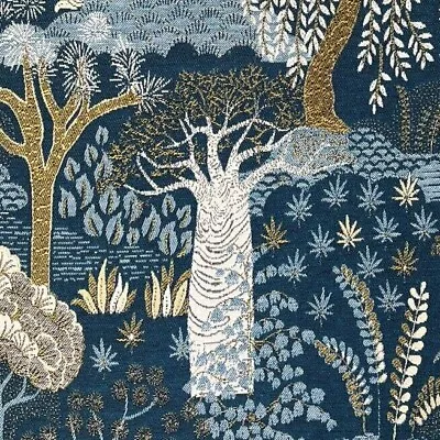 Baobab Tree Of Life Botanical Woven Fabric Sold By Meter Upholstery Adansonia • £18.99