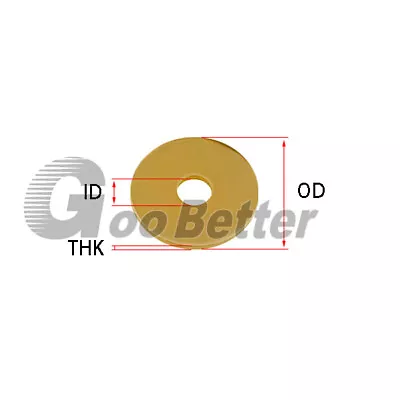 M2/M2.5/M3/M4/M5/M6/M8/M10 Brass Washers Screw Round Flat Copper Washer DIN 125 • £2.39