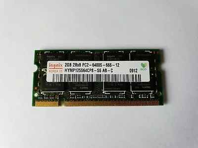 £8.24 • Buy HYNIX HYMP125S64CP8-S6 AB-C 2GB DDR2 PC6400S 800MHZ Laptop RAM Memory Module
