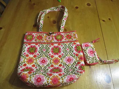Vera Bradley Folkloric Pattern Tote Purse & Matching WalletBright Colors • $7.75