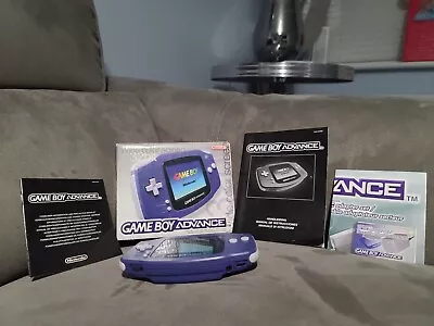 Nintendo Game Boy Advance Purple Boxed And Complete With Four Games • £74.99