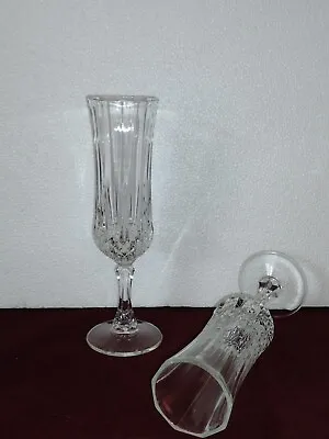 Vintage St George Champagne Flute 24% Full Lead Crystal (set Of 2) - Classic! • $9.99