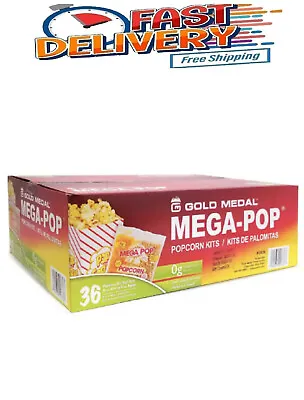 Gold Medal Mega Pop Popcorn Kit (6 Oz. Kit 36 Ct.) • $62.49