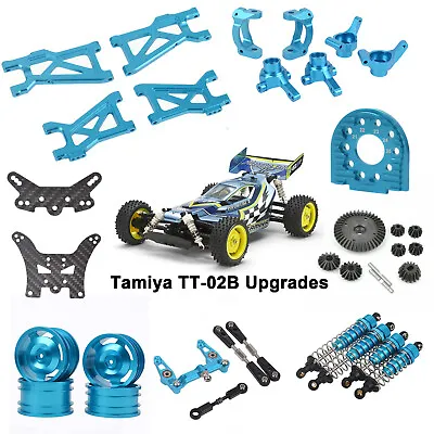 Shock Front Rear Arms Wheels Chassis Frame Kit For Tamiya TT-02B 1/10 Buggy Car • $15