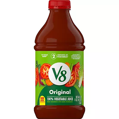 V8 Original 100% Vegetable Juice Vegetable Blend With Tomato Juice 46 FL OZ Bo • $5.72