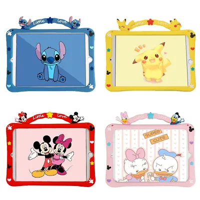 Stitch Pokemon Stellalou Mickey Mouse Kids Case For Ipad 6 7 8 9 10 Air 4 5 Mini • $18.99