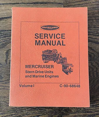 Mercury Marine Stern Drive Units & Engines Mercruiser Service Manual C-90-68648 • $34.99