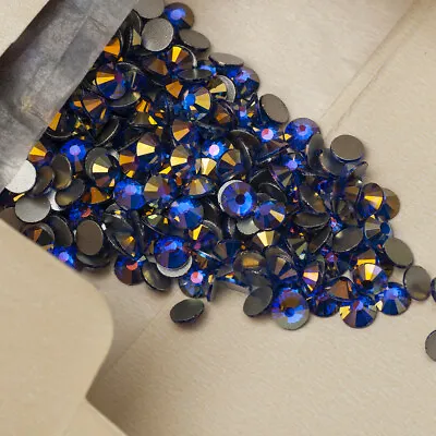 Sapphire AB Strass Crystals And Stones Flatback Non Hot Fix Nail Art Rhinestones • $6.38