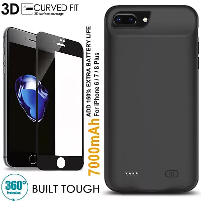 $81.69 • Buy Shockproof Portable 150% Power Battery Case Charger For IPhone 6 7 8 Plus SE2 AU