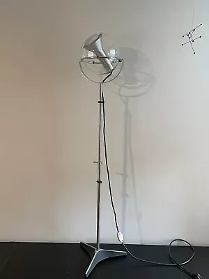 Frank Ligtelijn RAAK Clear Glass Globe MCM 1960s Floor Lamp Amsterdam Space • $895