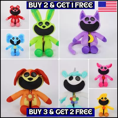 Smiling Critters Plush Cartoon Stuffed Soft Animals Doll Toy Kids Gift CatNap US • $12.99