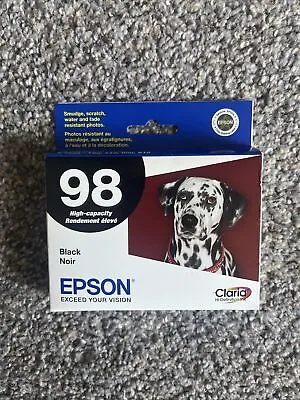 Genuine OEM Epson 98 C13T098120 High Capacity Black Ink Cartridge Exp 09/2010 • $14.49