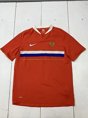 Nike Mens Red Russia National Soccer Jersey Size Large • $30