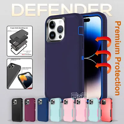 $9.99 • Buy For IPhone 14 13 12 11 Pro Max XR SE X XS 8 7 6S Plus Mini Shockproof Case Cover