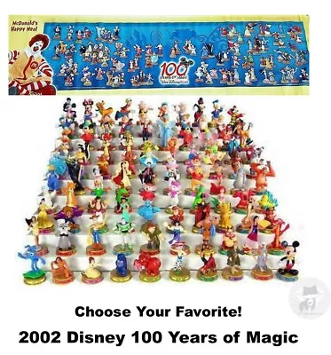 McDonald's 2002 Disney 100 Years Of Magic Collectible Figures-Pick Your Favorite • $8