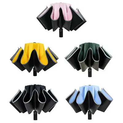 $27.04 • Buy 10 Ribs Automatic Umbrella Compact Folding Auto Open Anti Rain Windproof