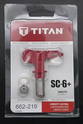 New TITAN Airless Paint Spray Tip SC-6 Plus 662-219 • $17.20